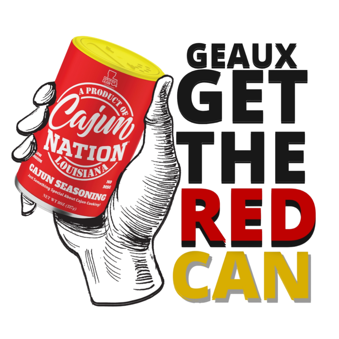 CAJUN NATION co-branding with the commUNITY in the fight against high blood pressure. GEAUX GET THE RED CAN! LOW SODIUM.🧂 NO MSG.🚫 GREAT FLAVOR.😋 CERTIFIED CAJUN.⚜️  #GeauxGetTheRedCan #CajunNationSeasoning #CajunNation #Cajun Heat #CajunCoast #CajunSugar #HomeChef #CajunCooking #CajunRecipes #Cajun #Cajuns #CajunSpices #CajunSeasoning, #Seasoning #Spices #Seafood Boil #HotSauce #ChowChow #GarlicPepper #Garlic #Pepper #Cajun Food #LowSodium #NoMSG #commUNITY