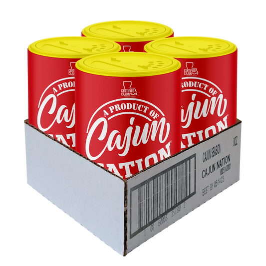 GEAUX GET THE RED CAN - Cajun Nation Cajun Seasoning is a Certified Cajun LOW SODIUM flavorful blend of nature Cajun Spices with No MSG and GLUTEN FREE. It contains 140mg of sodium.